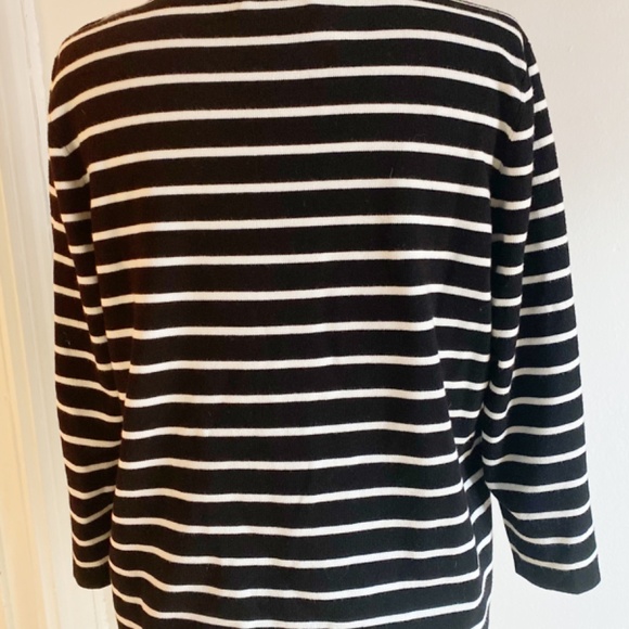 Karl Lagerfeld Breton style T shirt size M/L - Picture 3 of 6